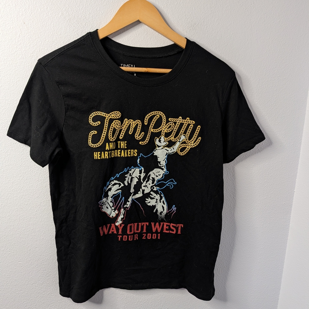 Tom Petty Way‎ Out West Tour 2001 Graphic Band Tee Small